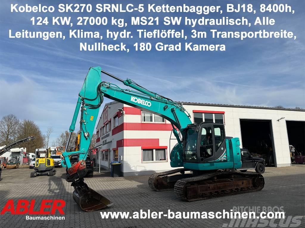 Kobelco SK270 SRNLC-5 Kettenbagger Kurzheck MS21 Klima Bandgrävare