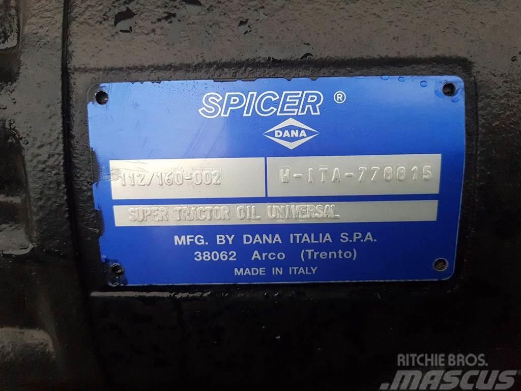 Redrock TH301-Spicer Dana 112/160-002-Axle/Achse/As Hjulaxlar