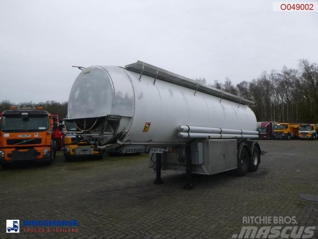 Magyar Oil tank inox 20 m3 / 11 comp + pump/counter Tanktrailer