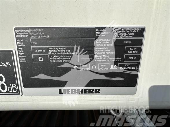 Liebherr LB30 Borrutrustning för ytborrning