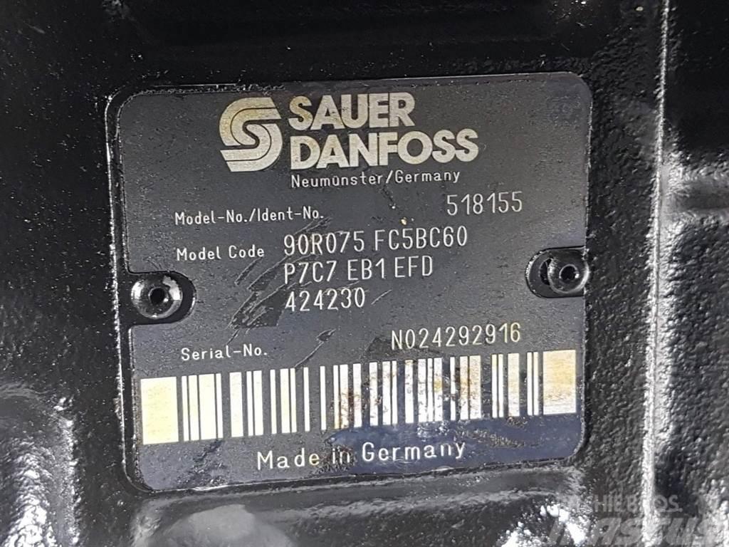 Sauer Danfoss 90R075FC5BC60P7C7-518155-Drive pump/Fahrpumpe/Pomp Hydraulik