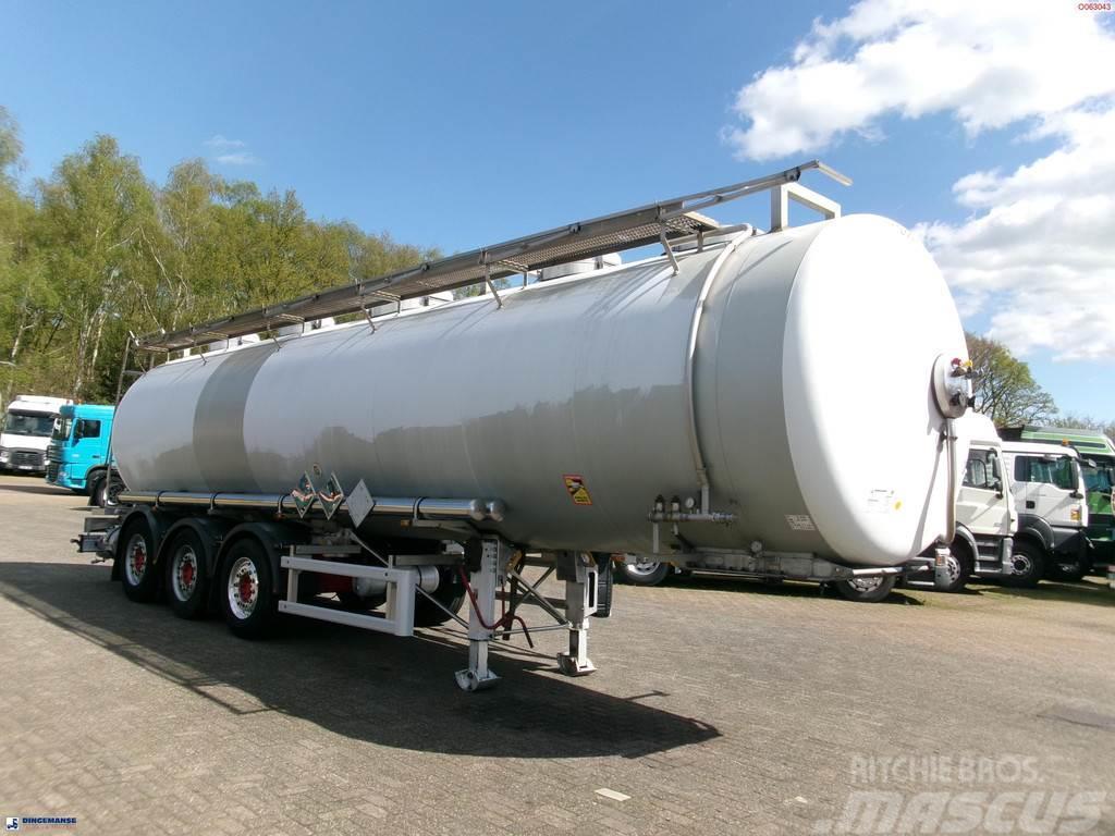 Maisonneuve Chemical tank inox L4BH 33.4 m3 / 1 comp Tanktrailer
