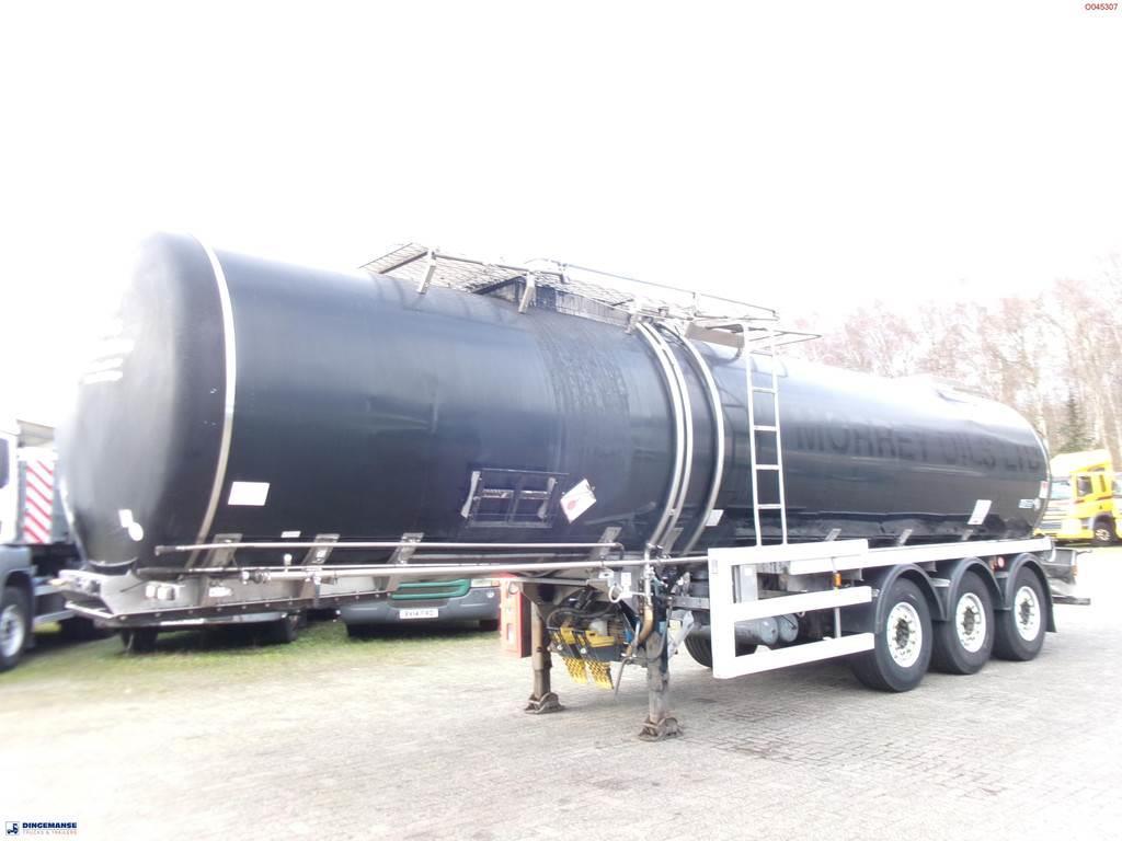 Crossland Bitumen tank inox 33 m3 / 1 comp + compressor + st Tanktrailer