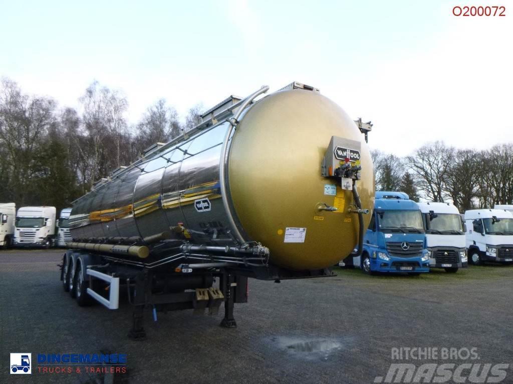 Van Hool Chemical tank inox L4BH 30 m3 / 1 comp / ADR 29/08 Tanktrailer