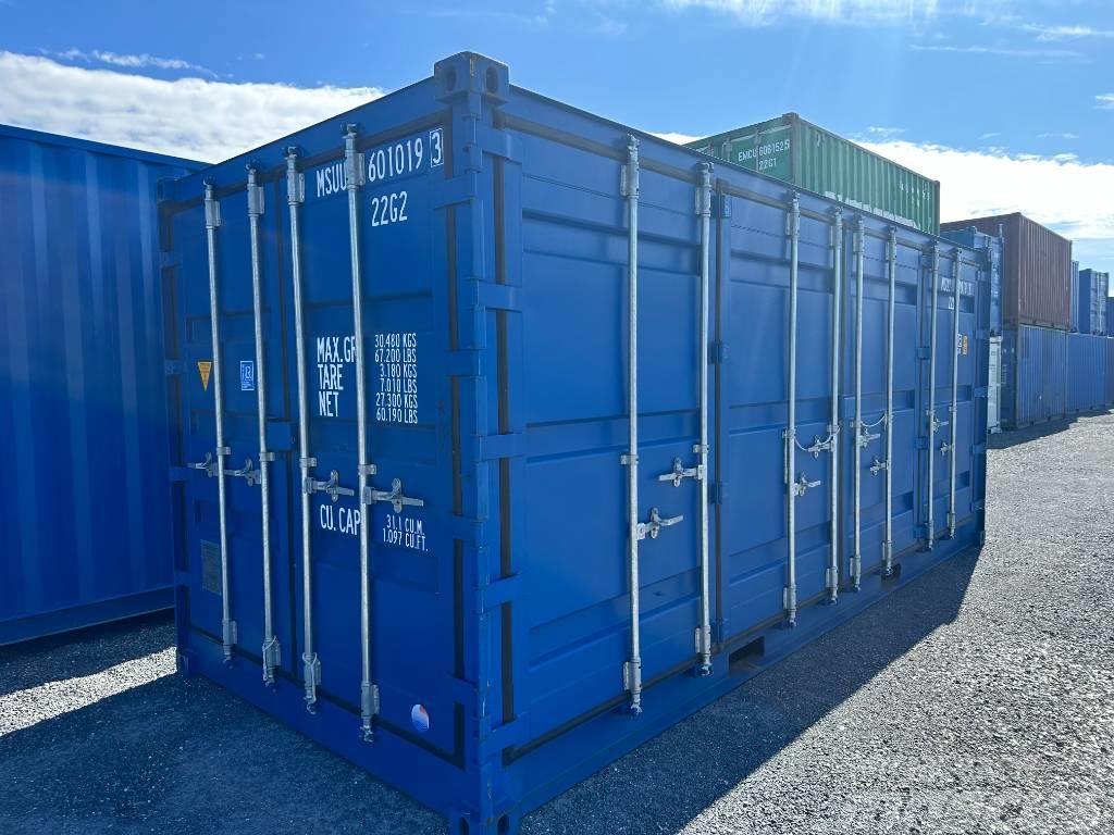  container ny 20fot hel öppningsbar långsida och en Specialcontainers