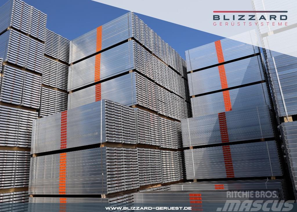  163,45 m² Blizzard Alu Gerüst mit Robustböden Bliz Byggställningar