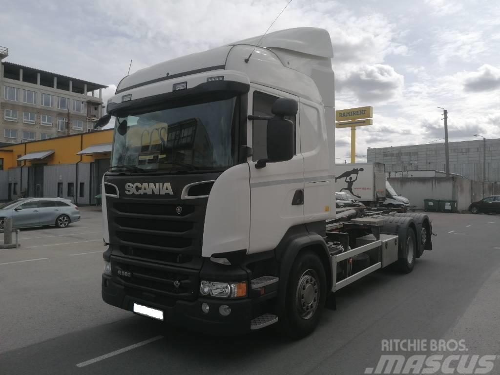 Scania R580 V8 AJK HYDROLIFT, HL20-6180 Lastväxlare/Krokbilar