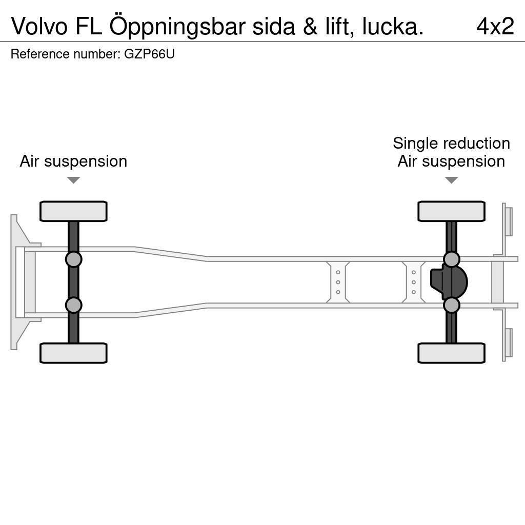 Volvo FL Öppningsbar sida & lift, lucka. Skåpbilar