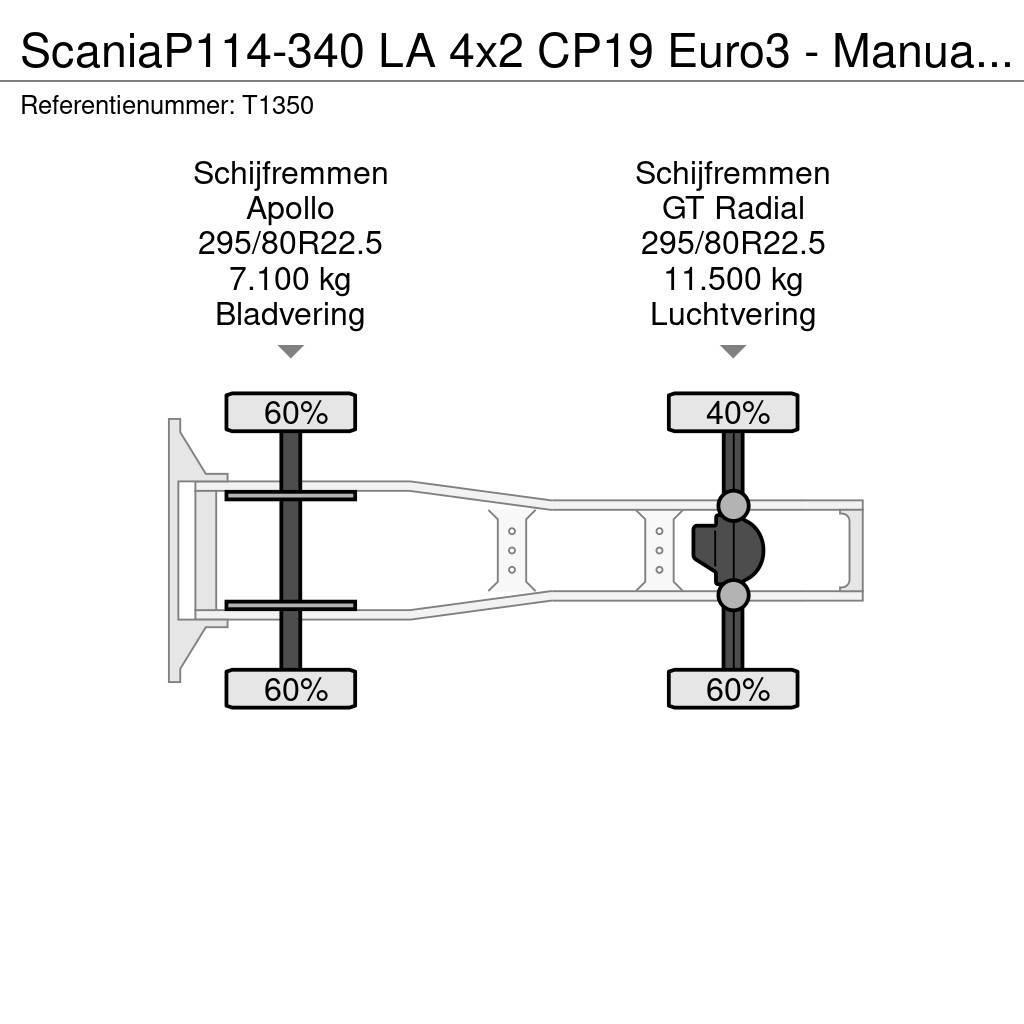 Scania P114-340 LA 4x2 CP19 Euro3 - Manual - Side Skirts Dragbilar