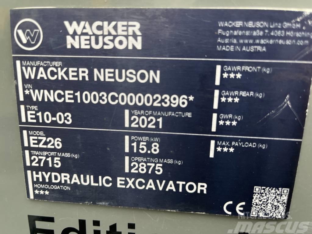Wacker Neuson EZ 26 Minigrävare < 7t