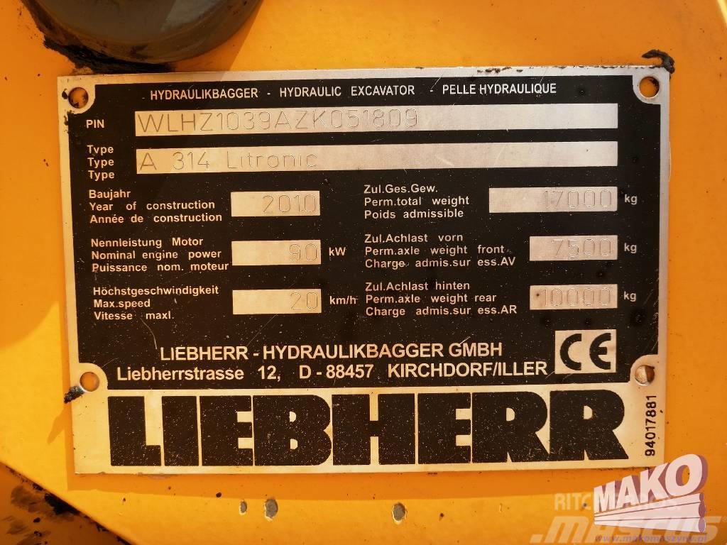 Liebherr A 314 Litronic Hjulgrävare