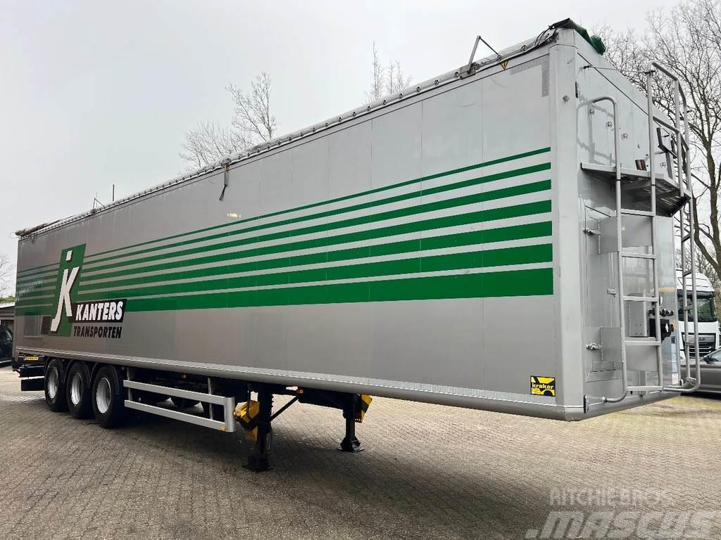 Kraker CF 200 92m3 Cargo Floor 10MM 2x Liftachse Silver Walking floor semitrailers