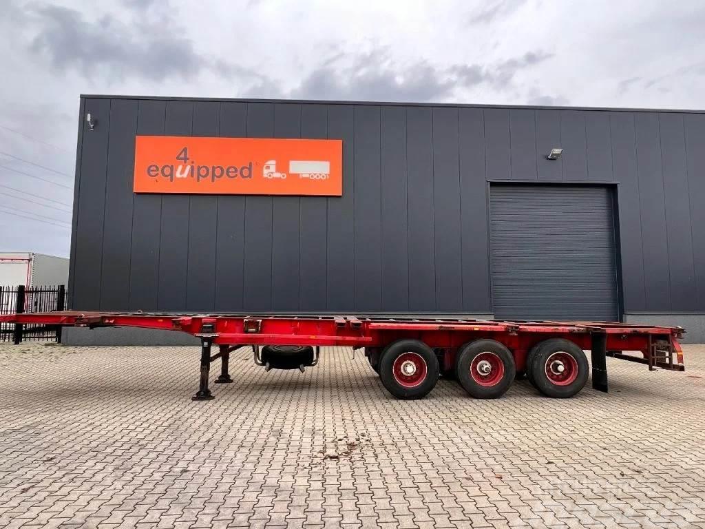 Pacton 40FT, 2x20FT, SAF+drum, good tires, NL-chassis Containertrailer