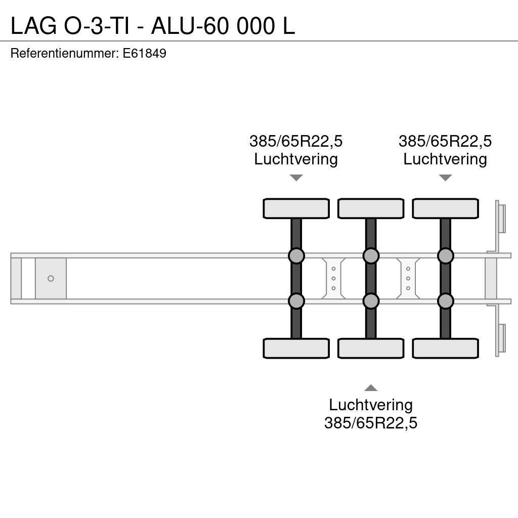 LAG O-3-TI - ALU-60 000 L Tanktrailer