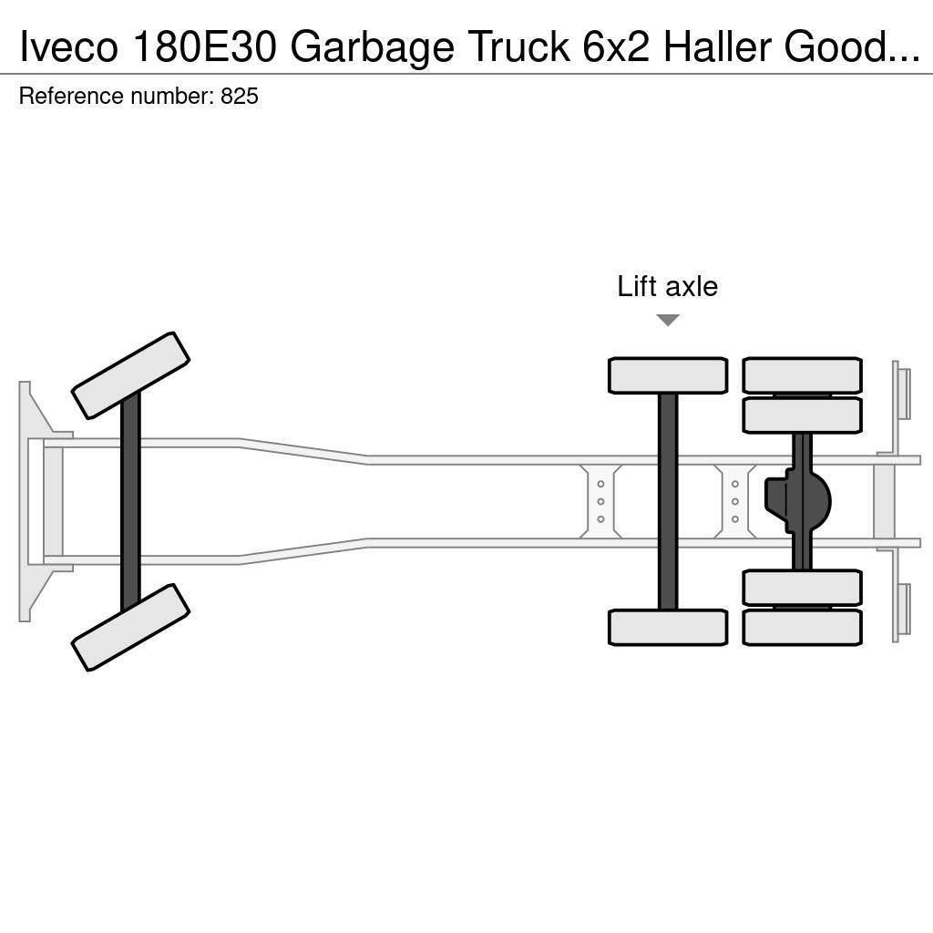 Iveco 180E30 Garbage Truck 6x2 Haller Good Condition Sopbilar