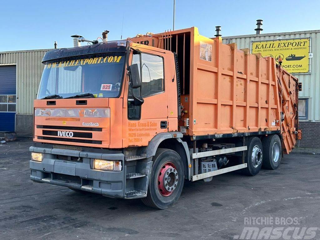 Iveco 180E30 Garbage Truck 6x2 Haller Good Condition Sopbilar