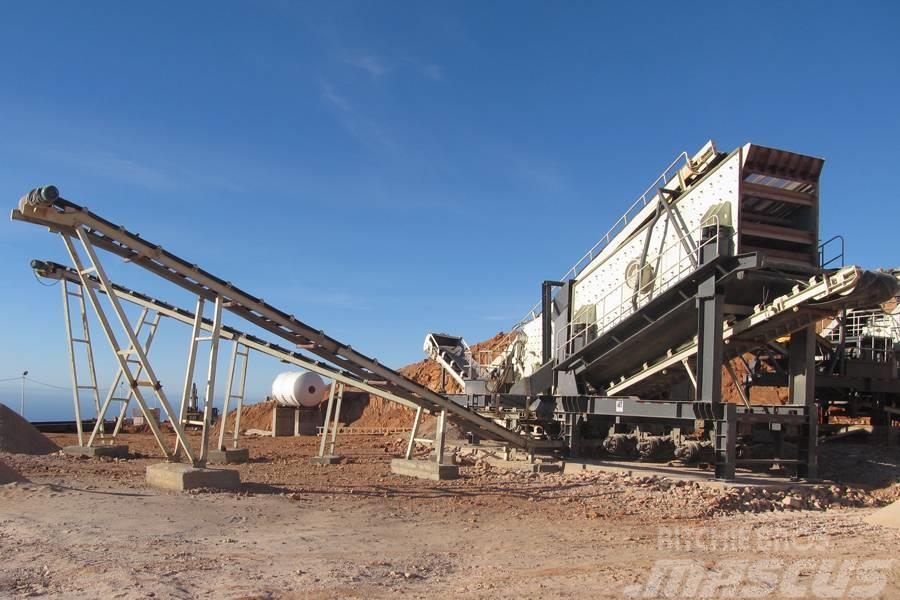 Liming 400tph gypsum mobile crushing plant Sammanlagd utrustning