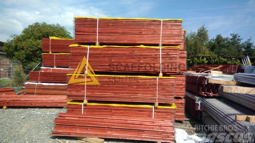  Scaffolding Gerüst 500qm T.Plettac Holz vom Herste Byggställningar