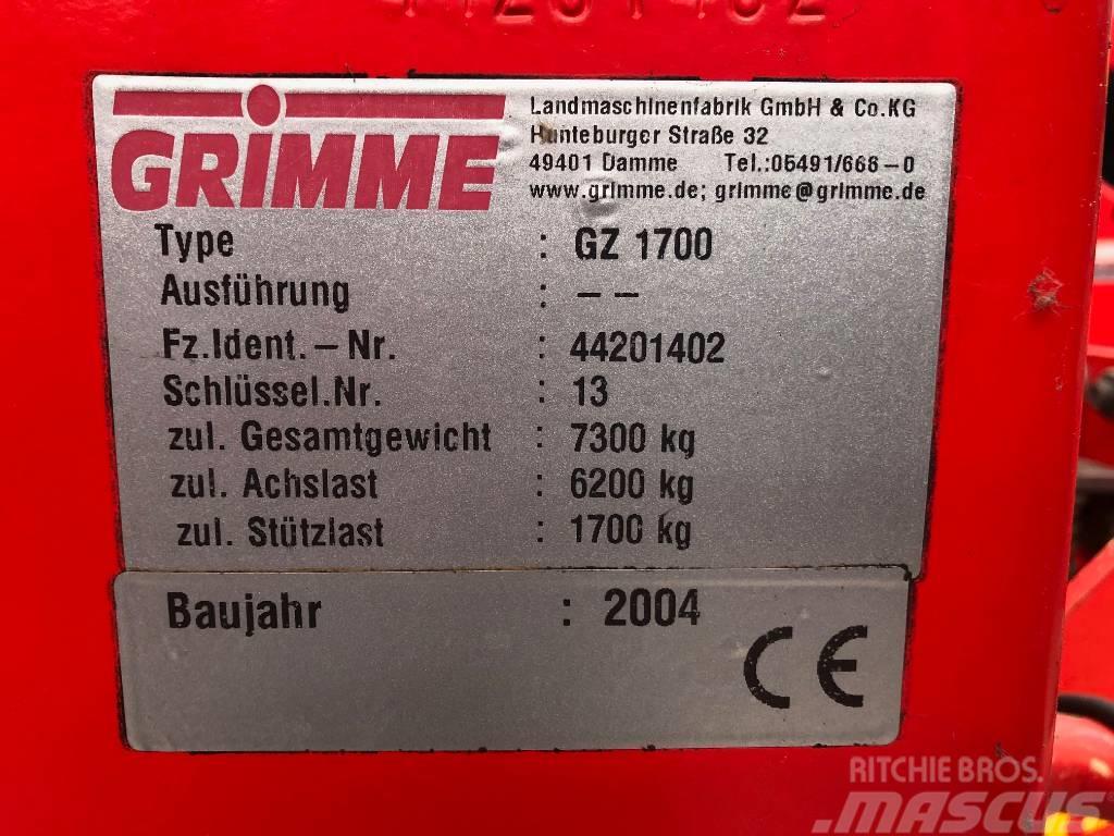 Grimme GZ 1700 Potatisupptagare och potatisgrävare