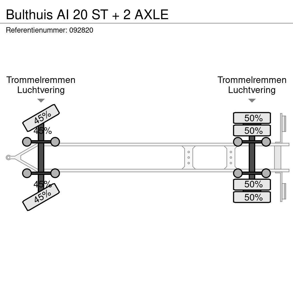 Bulthuis AI 20 ST + 2 AXLE Växelflak-/Containersläp