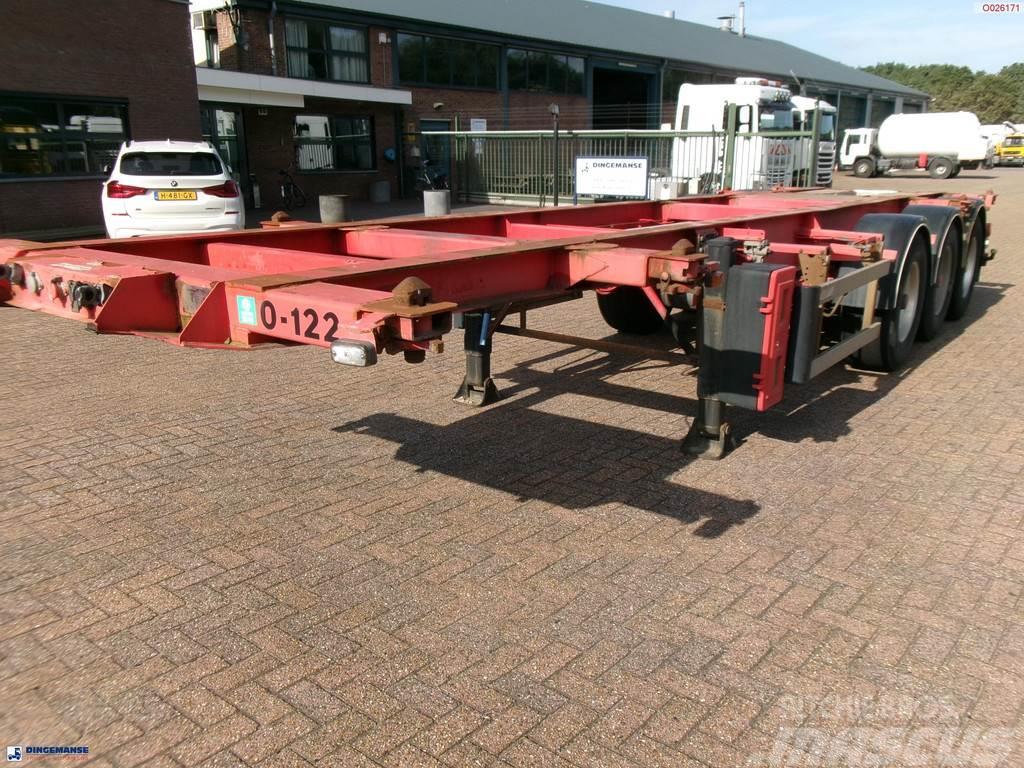 Burg 3-axle container chassis 20,30 ft + ADR Containertrailer