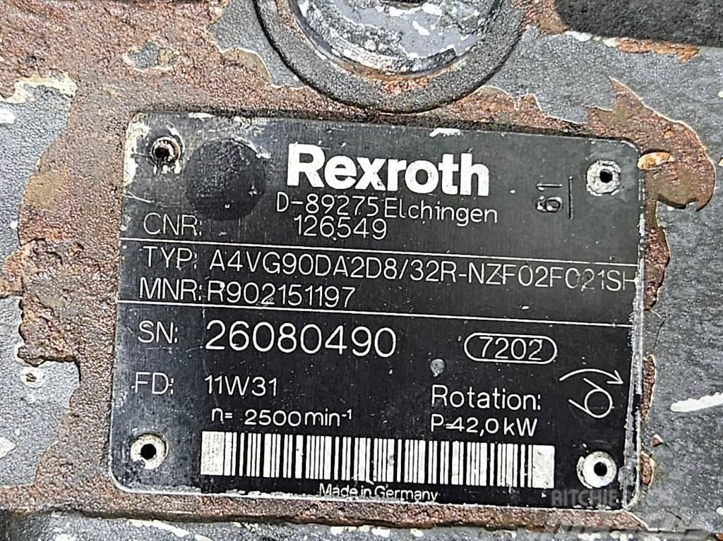 Rexroth A4VG90DA2D8/32R-Drive pump/Fahrpumpe/Rijpomp Hydraulik