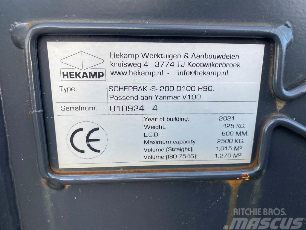 Terex Schaeff Ø50MM-Hekamp SCHEPBAK-S-200 D100 H90-Bucket Skopor