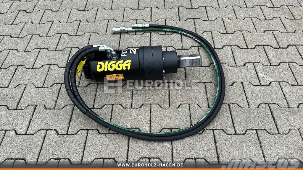  [Digga] Digga PDX2 Erdbohrer Motor mit Schläuchen Borrar