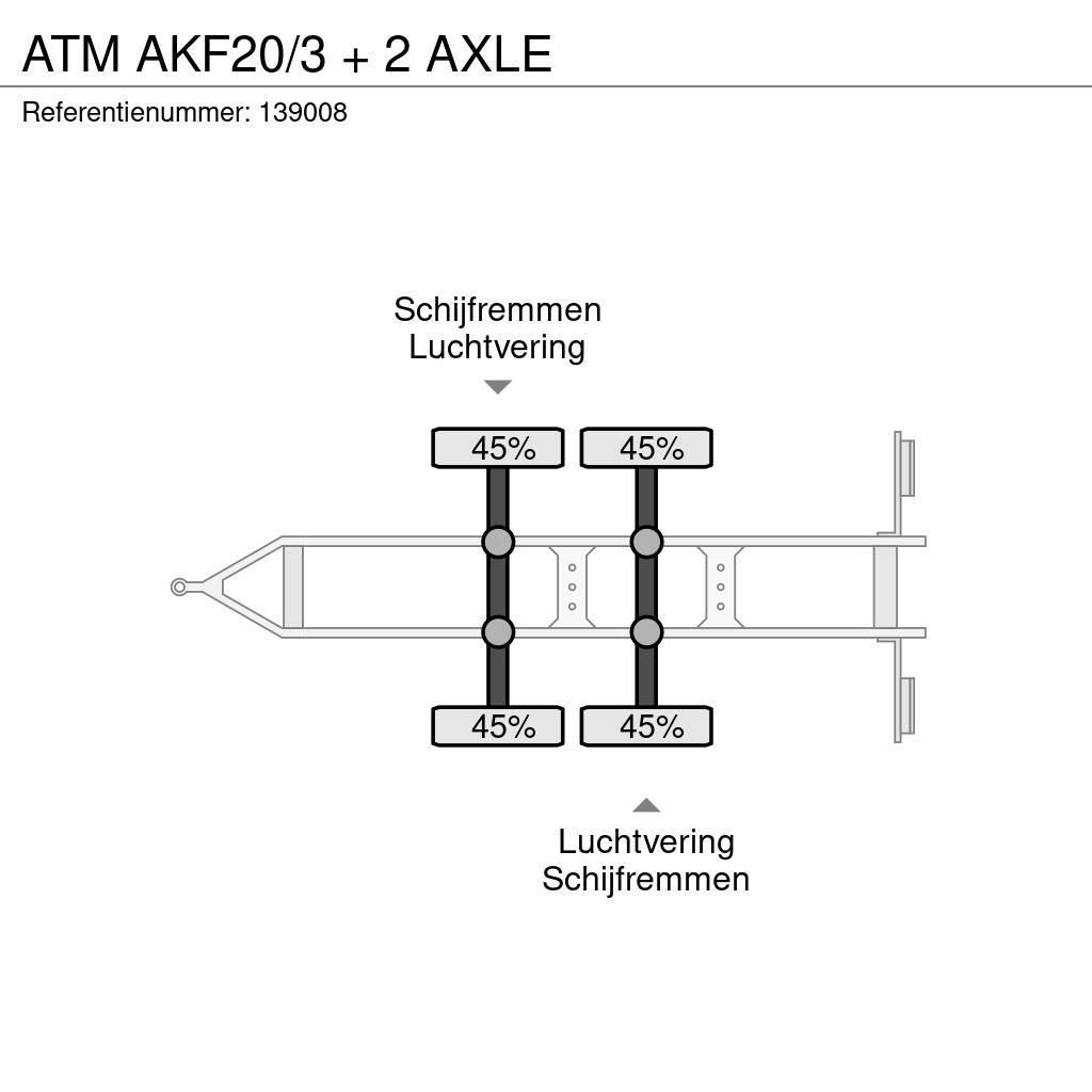 ATM AKF20/3 + 2 AXLE Flaksläp