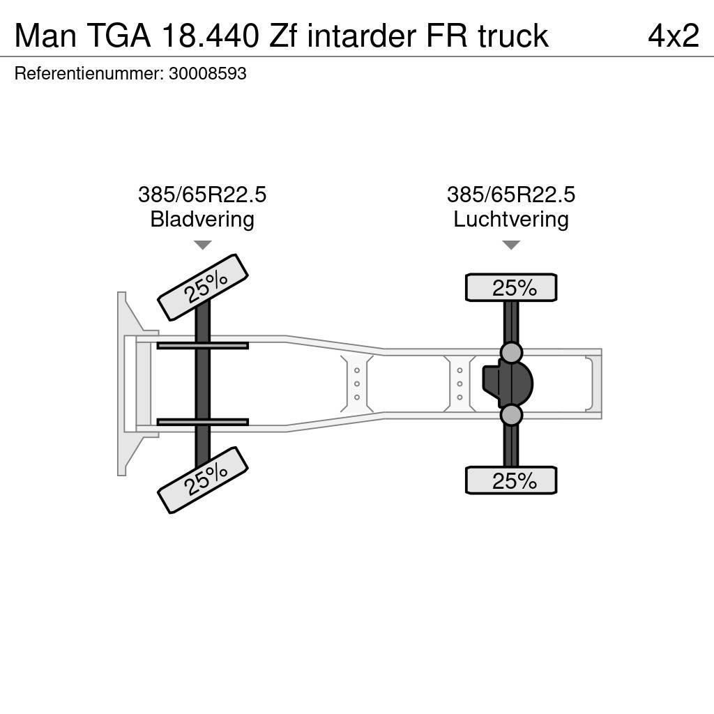 MAN TGA 18.440 Zf intarder FR truck Dragbilar