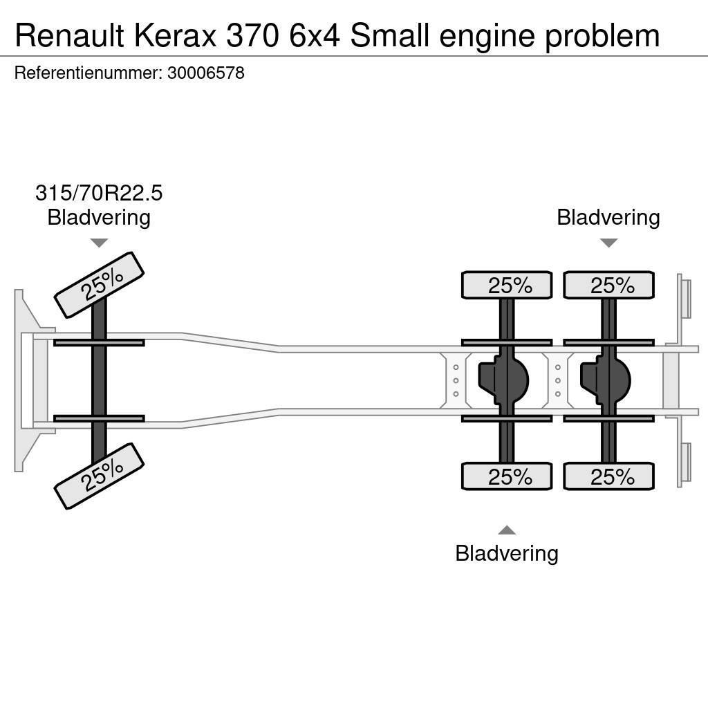 Renault Kerax 370 6x4 Small engine problem Chassier
