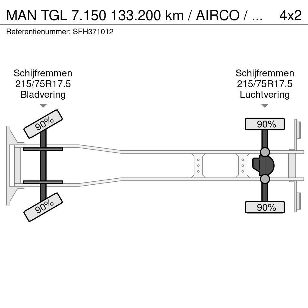 MAN TGL 7.150 133.200 km / AIRCO / MANUEL / CARGOLIFT Skåpbilar