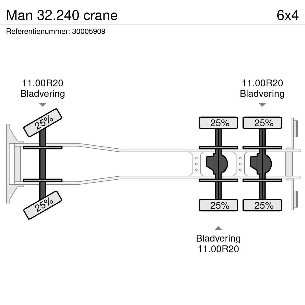 MAN 32.240 crane Kranbilar