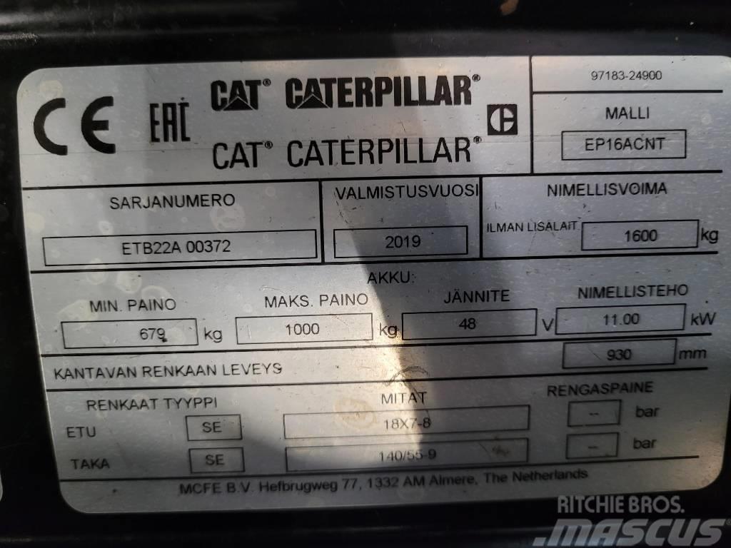 CAT EP16ACNT Elmotviktstruckar
