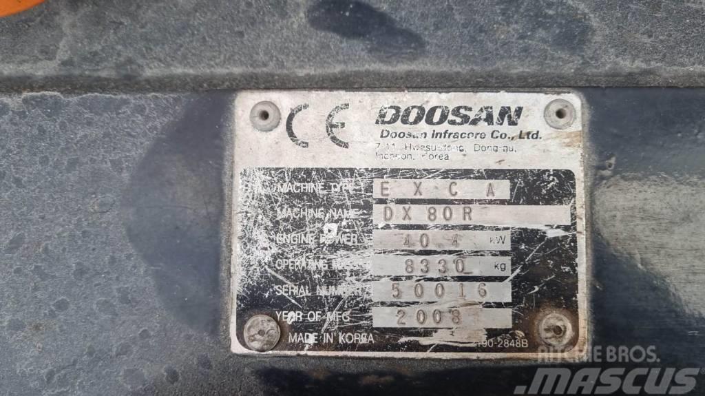 Doosan DX 80 R Midigrävmaskiner 7t - 12t