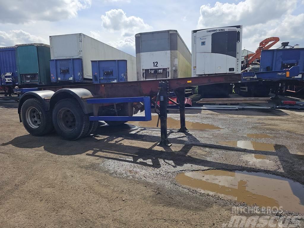 Köhler Elmshorn 2 axle | 20 ft | container chassis | stee Containertrailer