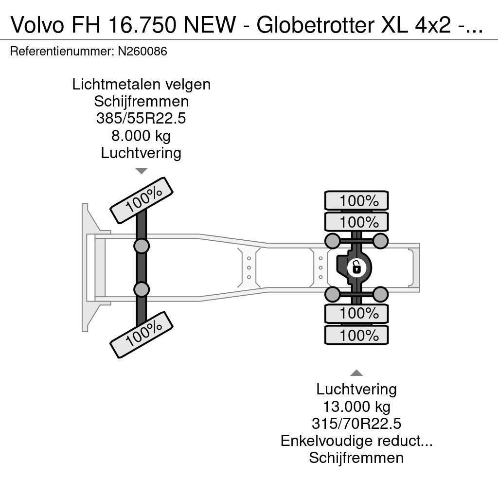 Volvo FH 16.750 NEW - Globetrotter XL 4x2 - Full spec - Dragbilar