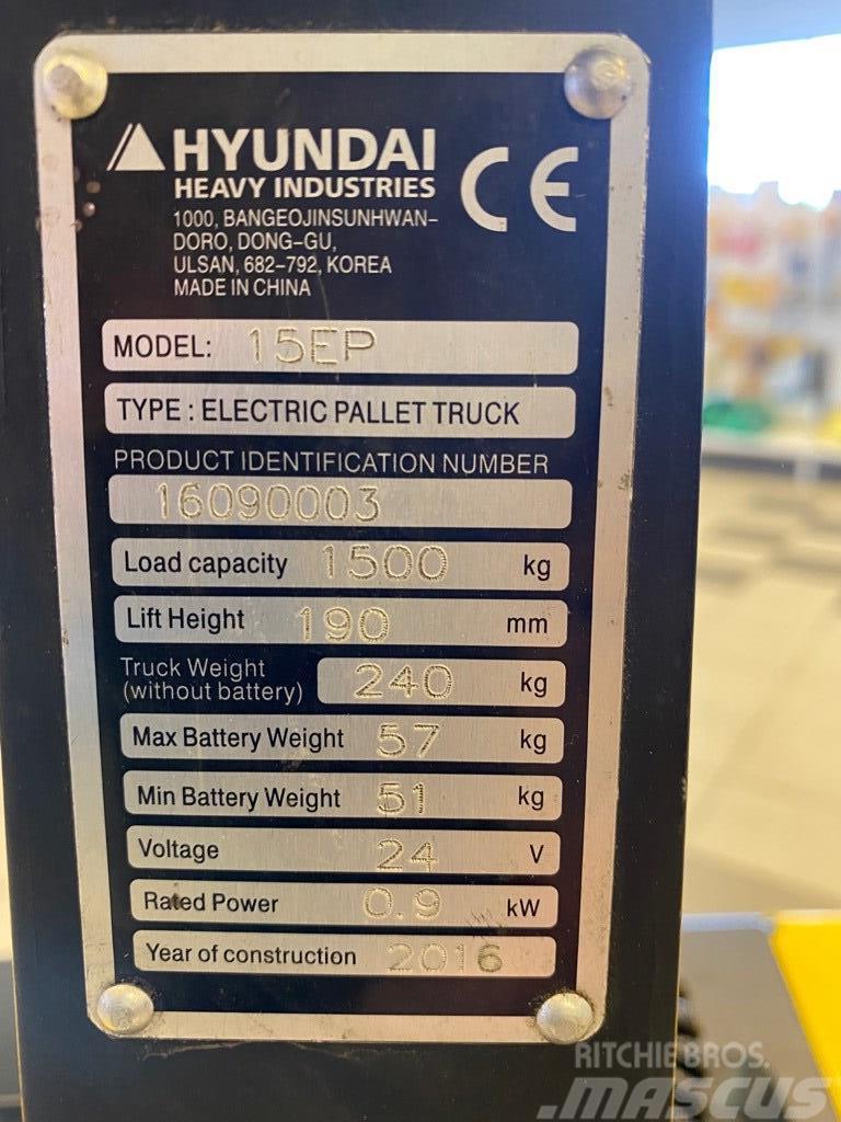 Hyundai 15EP Låglyftare utan plattform