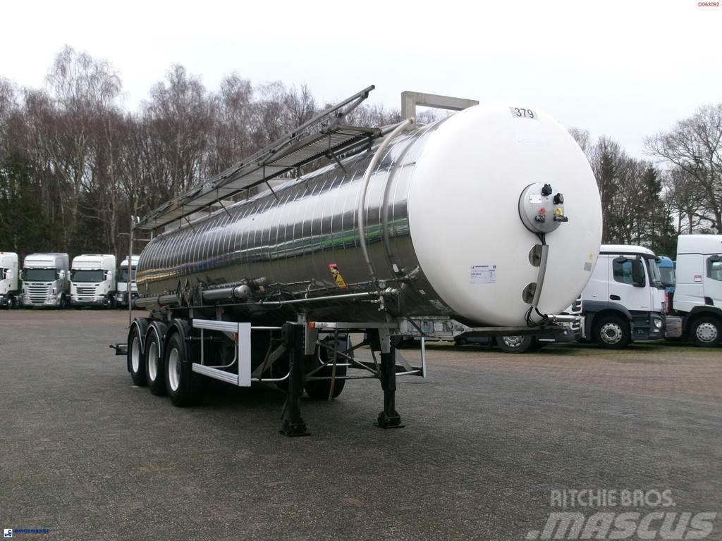 Maisonneuve Chemical tank inox 22.3 m3 / 1 comp Tanktrailer
