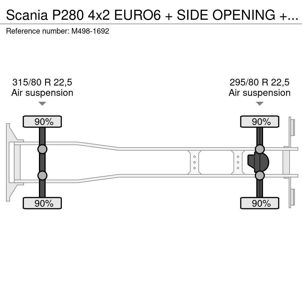 Scania P280 4x2 EURO6 + SIDE OPENING + ADR Skåpbilar