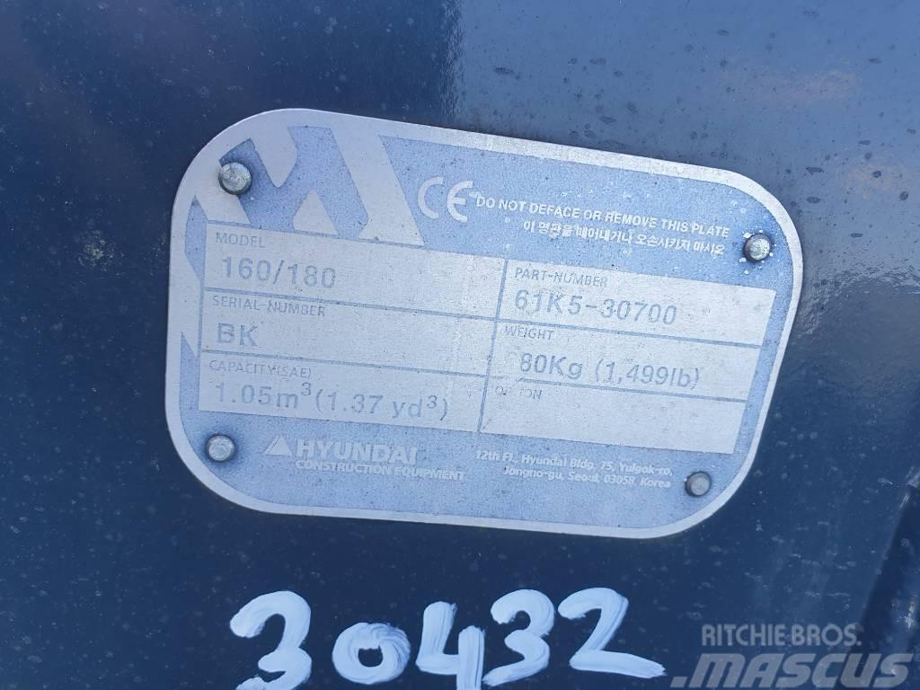 Hyundai Excvator Bucket, 61K5-30700, 180 Skopor