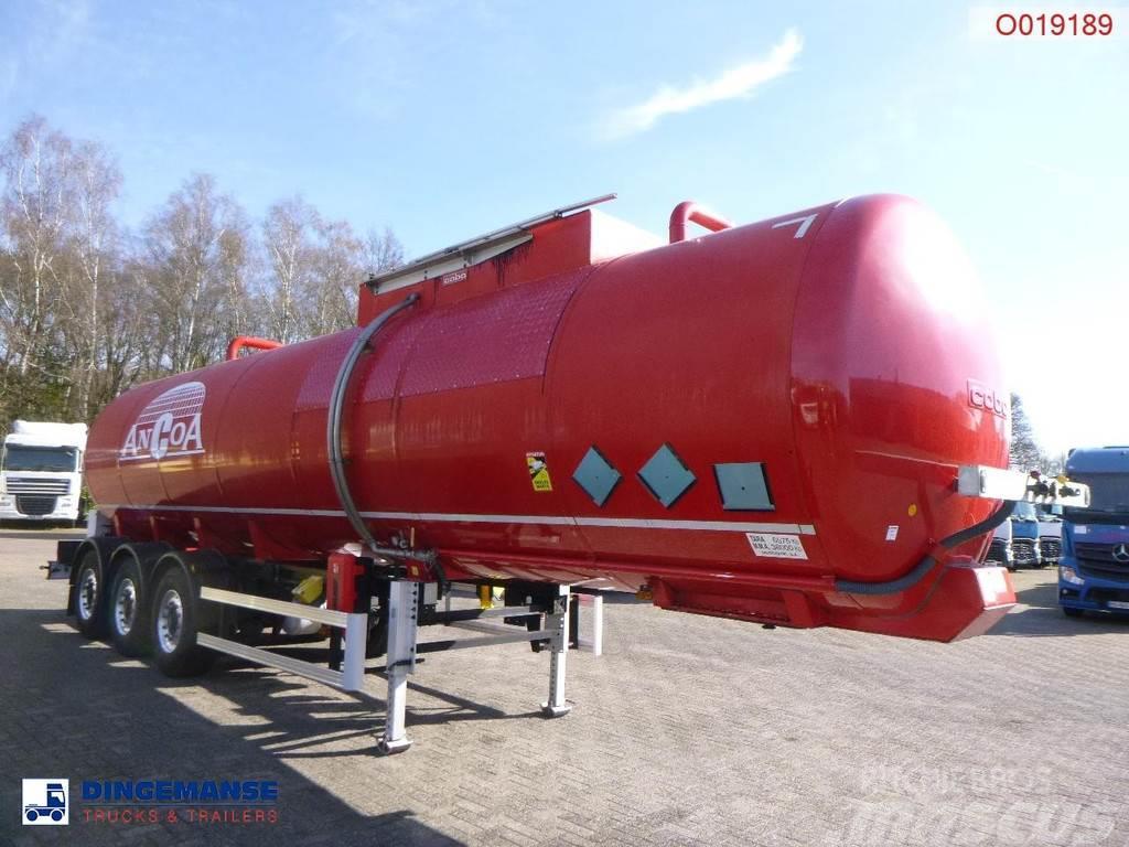 Cobo Bitumen tank inox 34 m3 / 1 comp Tanktrailer