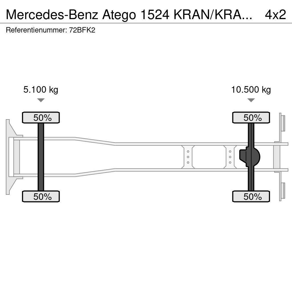 Mercedes-Benz Atego 1524 KRAN/KRAAN/MANUELL!!191tkm!!! Allterrängkranar