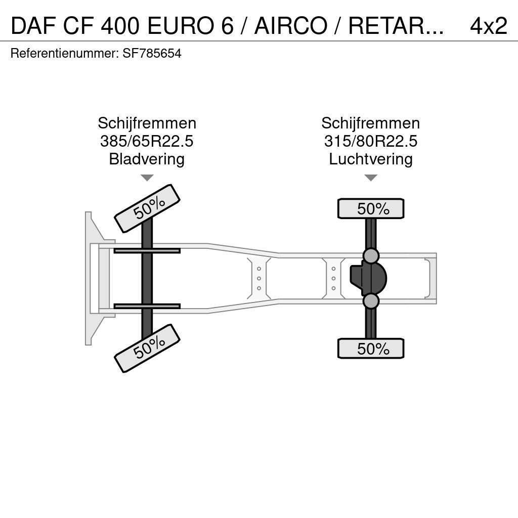 DAF CF 400 EURO 6 / AIRCO / RETARDER Dragbilar