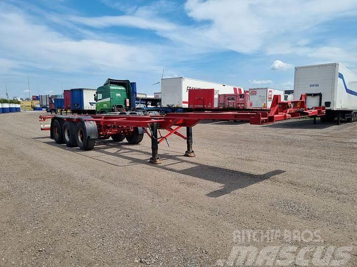 Broshuis 10-24K 3 AXLE CONTAINER CHASSIS STEEL SUSPENSION D Containertrailer