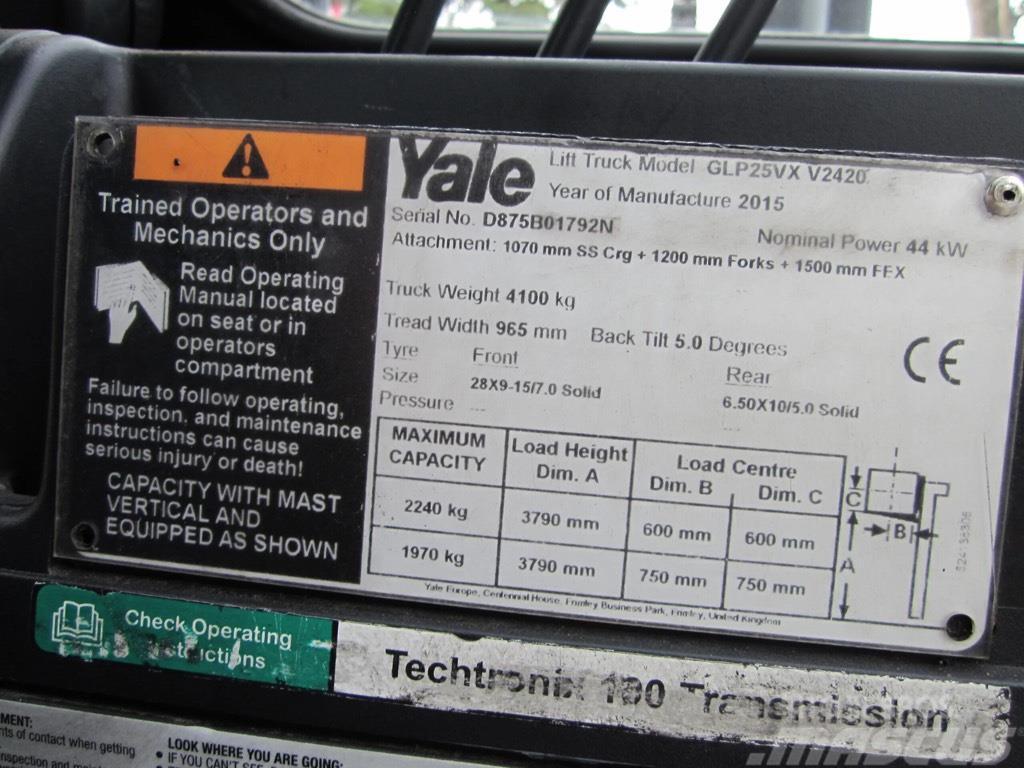 Yale GLP25VX Gasolmotviktstruckar
