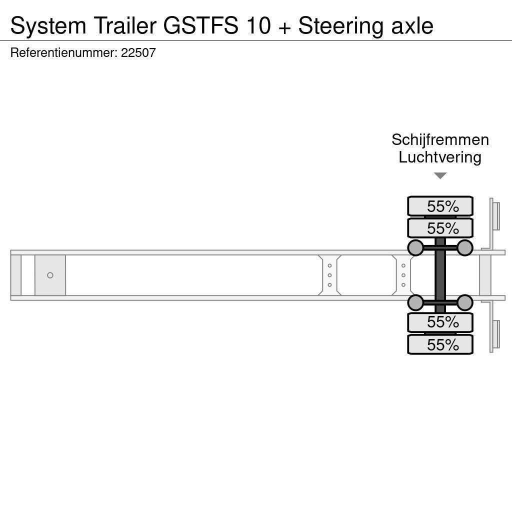  SYSTEM TRAILER GSTFS 10 + Steering axle Skåptrailer