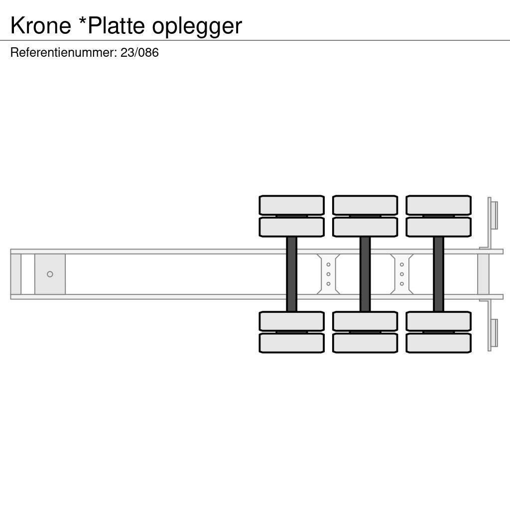 Krone *Platte oplegger Flaktrailer
