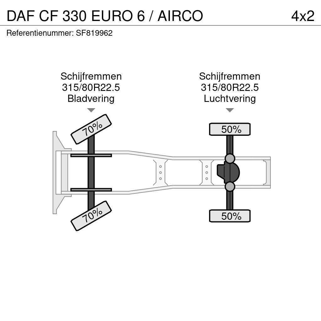 DAF CF 330 EURO 6 / AIRCO Dragbilar