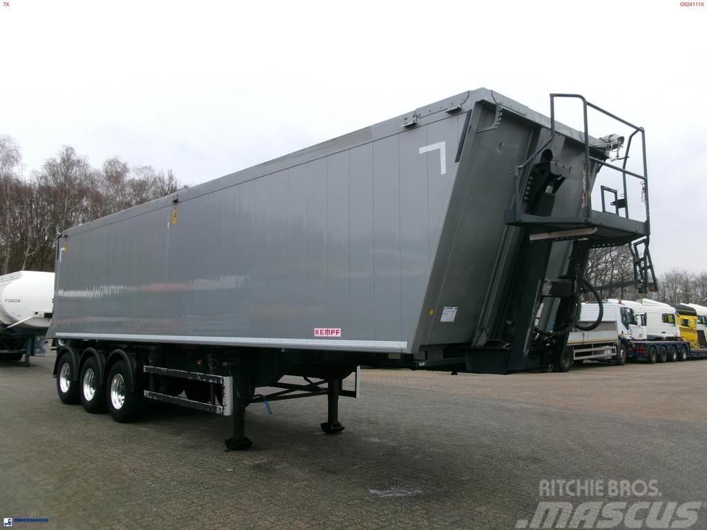 Kempf Tipper trailer alu 55.5 m3 + tarpaulin Tipptrailer